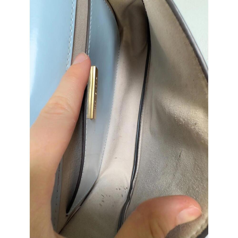 Tory Burch Light Blue Robinson Shoulder Bag with Stains - Picture 10 of 15